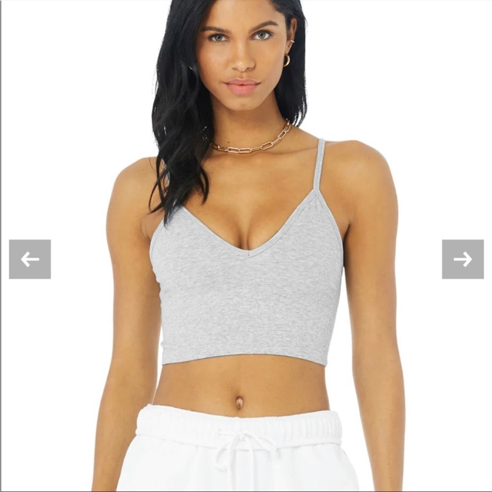 Alo Yoga Delight Bralette Heather Grey S